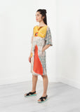 3/4 Sleeve Kimono Dress komeka smimo Kimono Dress